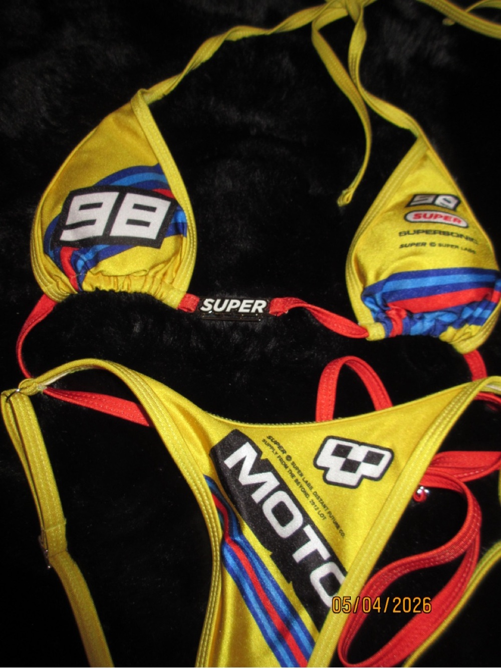 Yellow Color Super Moto Racing Bikini - Picture 2 of 5